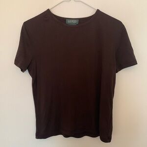 Ralph Lauren tshirt. Brown. Size M